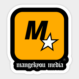 Mangekyou media yellow logo Sticker